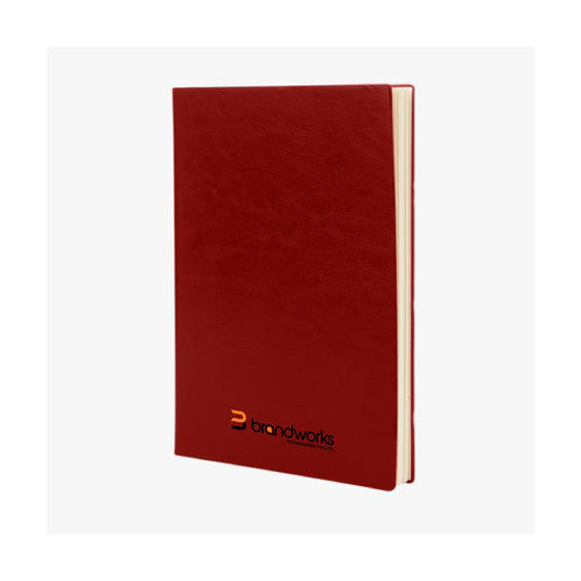 Concise Red A5 Diary with Soft touch PU Cover