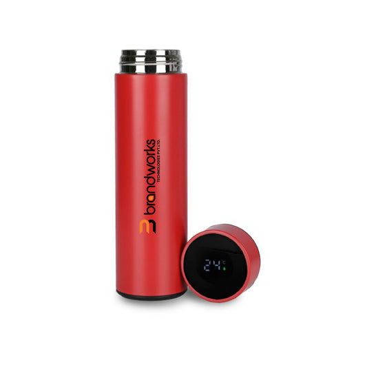 500ml Matte Finished Red Temperature Bottle