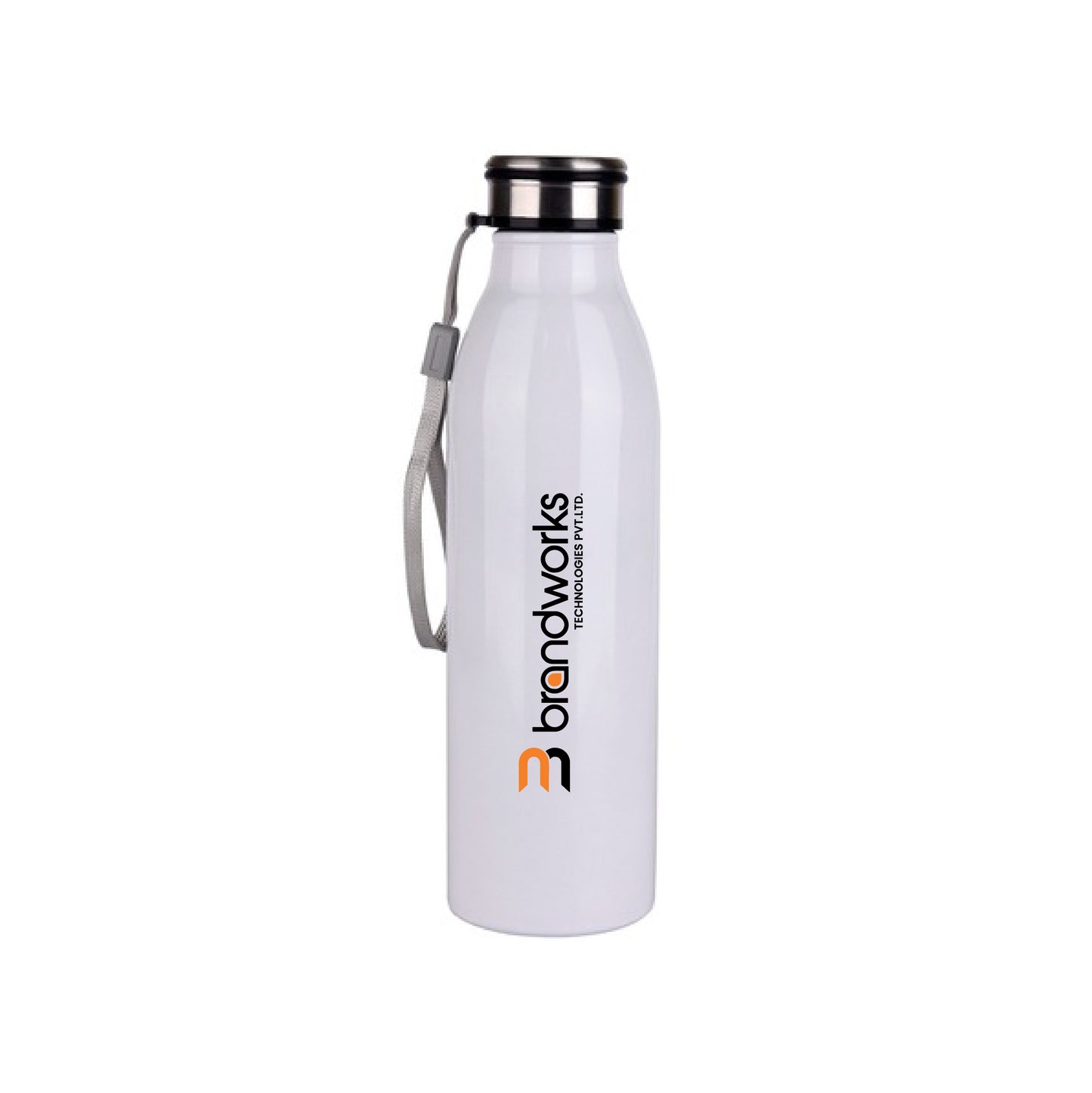 750ml White Stainless Steel Sipper Bottle