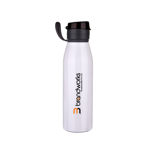 500ml White Glossy Finished Sipper Bottle